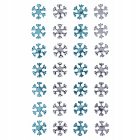 Kryształy samoprzylepne Blue&Crystal Śnieżynki 28szt.