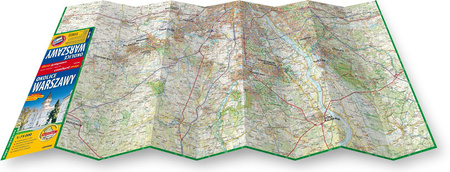 Okolice Warszawy mapa turystyczna 1:75 000 laminat 2024