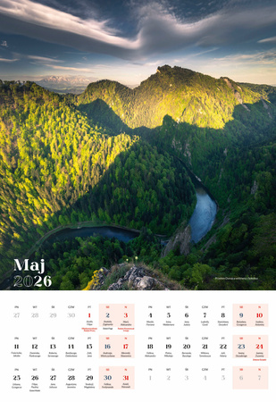 Kalendarz 2026 Pieniny wieloplanszowy