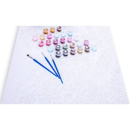 Malowanie po numerach Astra Artea Portret w kwiatach