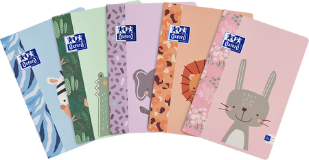 Zeszyt A4 32k.linia podwójna kolorowa Oxford Kids 1szt.mix