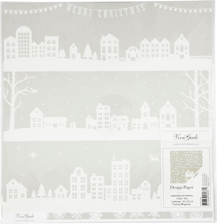 Papier ozdobny Christmas 30,5x30,5cm 180g 3 arkusze edycja limitowana