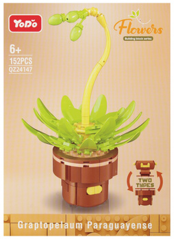 Klocki konstrukcyjne Kwiaty 152 elementy