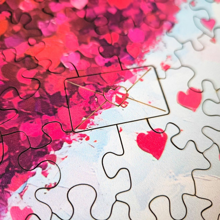 Puzzle 200 drewniane Miłość wisi w powietrzu