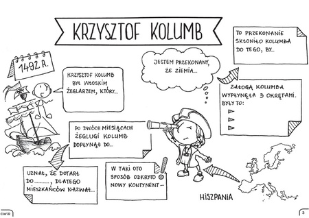 Historia powszechna Graficzne karty pracy dla klasy 6