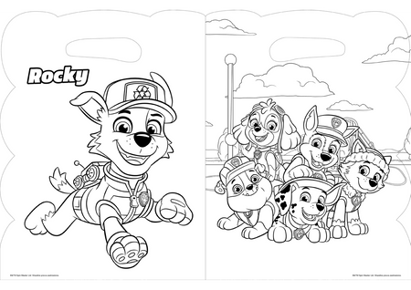 Na lądzie, w wodzie i w powietrzu. Psi Patrol. SuperKolory