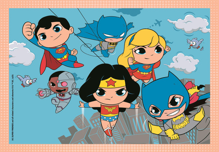 Puzzle 4w1 super color DC Super friends 21520
