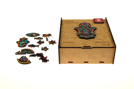 Puzzle 90 drewniane A4 Hamsa