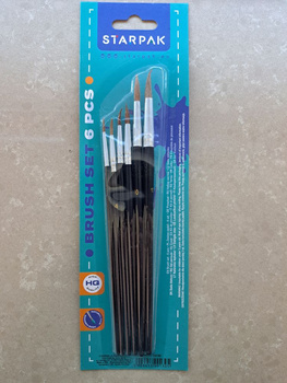 Zestaw pędzli Starpak STK-253B 6 szt.