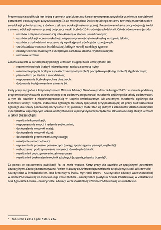 To co mnie wspiera Edukacja matematyczna Poziom II