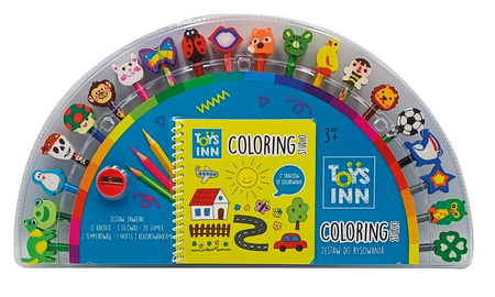 Kredki z gumkami 20 kolorów ToysInn STN 8844