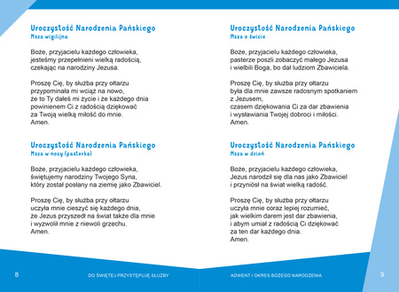 Do świętej przystępuję służby. Modlitwy dla ministrantów przed Mszą Świętą