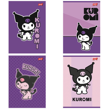 Paczka Zeszyt A5 32k. kratka Kuromi mix pakiet 15 sztuk