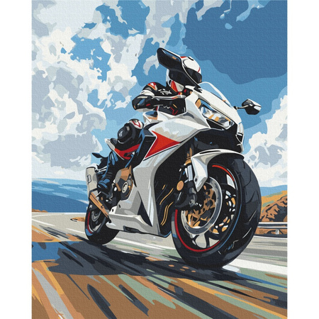 Malowanie po numerach BRUSHME 40x50cm Droga do chmur