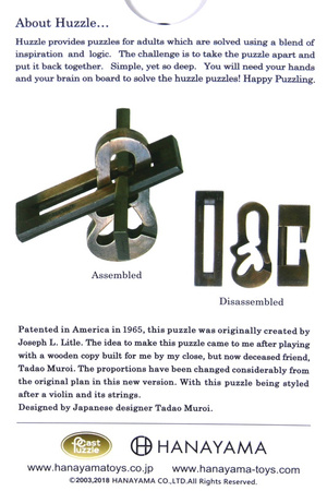 Łamigłówka Huzzle Cast Violon poziom 3/6