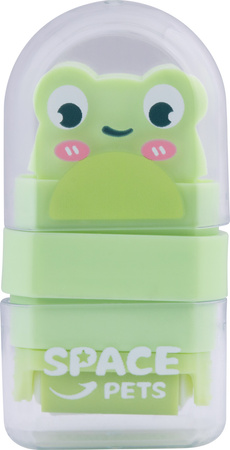 Gumka do ołówka z rolką oczyszczającą Space Pets 1 szt. mix