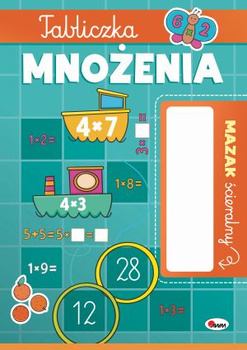 Tabliczka mnożenia. Mazak ścieralny