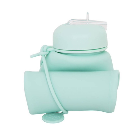 Bidon silikonowy 600ml Collpack Pump pudrowy miętowy