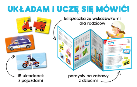 Puzzle auta Pierwsze puzzle Kapitan Nauka