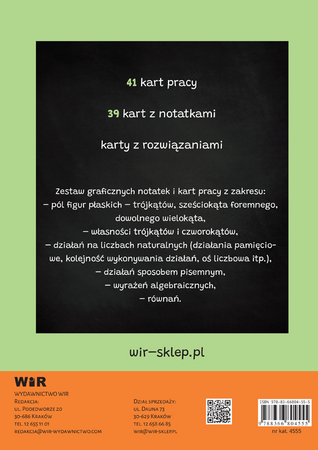 Matematyka Graficzne karty pracy dla szkoły podstawowej zestaw 2