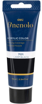 Farba akrylowa Finenolo czarna 75ml.