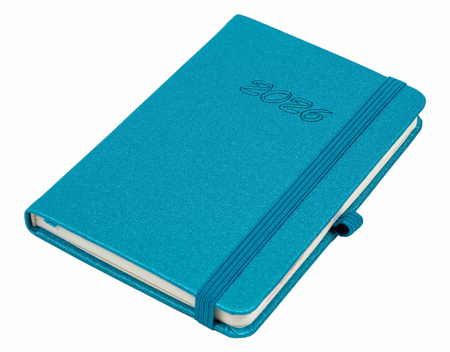 Kalendarz 2026 Techno A6 tygodniowy turkusowy