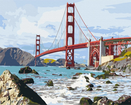 Malowanie po numerach BRUSHME 40x50 cm Most San Francisco