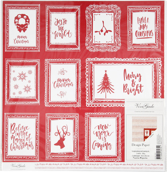 Papier ozdobny Doodles and texts scrapbooking 30,5x30,5cm 180g 5 arkuszy edycja limitowana