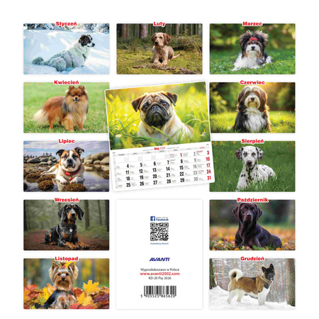 Kalendarz 2026 Psy KD-20