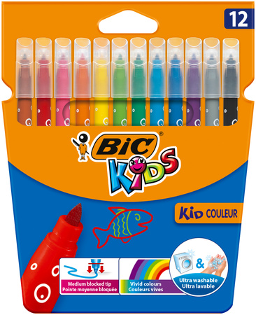 Flamastry BIC Kids Kid Couleur 12 kolorów