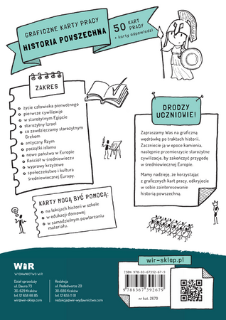 Historia powszechna Graficzne karty pracy dla klas 4-5