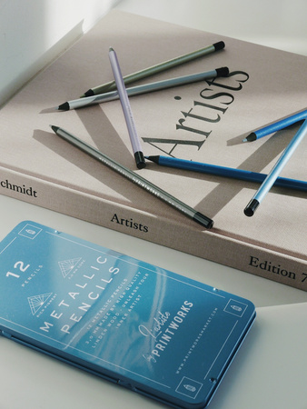 Kredki ołówkowe metallic Printworks 12 kolorów