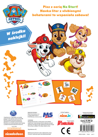 Litery z pieskami. Psi Patrol. Na start...