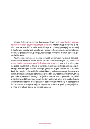 Przyjmuję wyzwanie! Klasa 8 ćwiczenia korekcyjno kompensacyjne