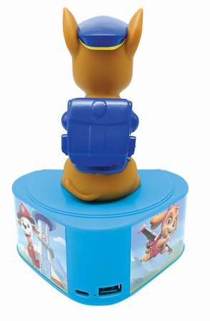 Głośnik Bluetooth Psi Patrol ze świecącą figurką Chase BTD80PA