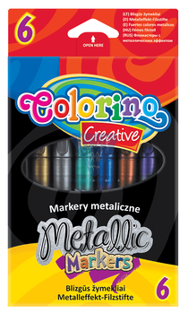 Markery Colorino Kids metalizowane 6 kolorów