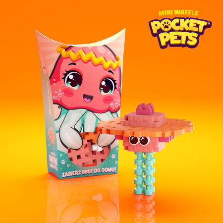Klocki konstrukcyjne mini Pocket Pets Meduza 25 elementów