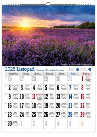 Kalendarz 2026 Polskie pejzaże ścienny KS A4 V1