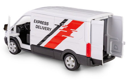 RMZ City FORD TRANSIT VAN 2018 biały w skali 1:43