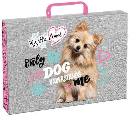 Teczka A4 z rączką MY LITTLE FRIEND 1 szt. mix