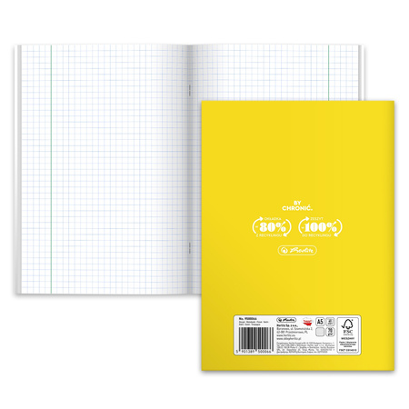 Paczka zeszyt A5 Eco PP j. Niemiecki 60k kratka 5 szt.