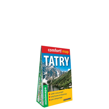 Tatry mapa turystyczna 1:80 000 + Zakopane plan miasta 1:20 000 laminat mini 2024