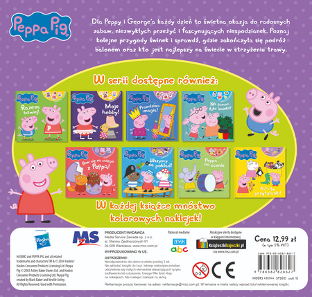 Wakacyjne przygody. Świnka Peppa. Opowiadania z naklejkami