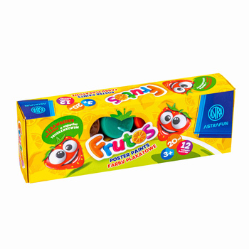 Farby plakatowe zapachowe Astra Frutos 12 kolorów po 20 ml