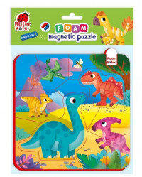 Puzzle piankowe magnetyczne Dinozaury RK5010-07