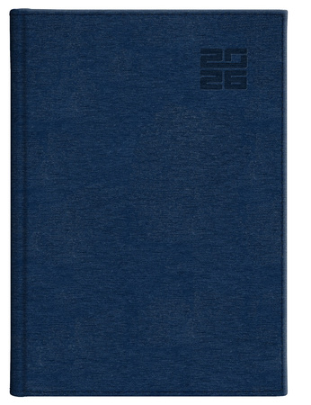 Kalendarz 2026 A4 tygodniowy z notesem Aluminium Standard granat