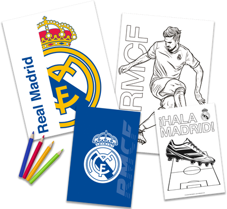 Kolorowanki z kredkami Real Madrid RM00026