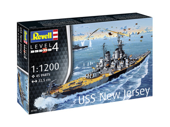 Revell Starter Kit 1:1200 Battleship USS New Jersey REV-75183