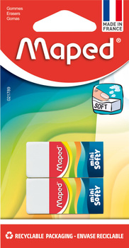 Gumka Softy Mini blister 2 sztuki