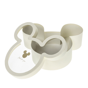 Pudełko ozdobne na prezenty Flower Box Micky Big Cream